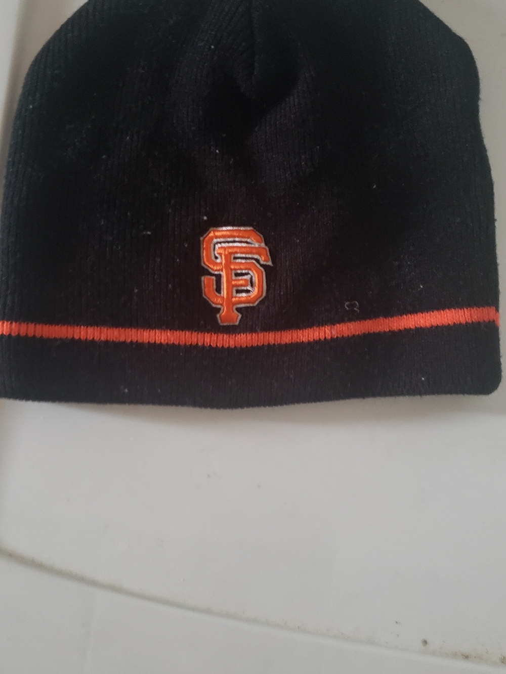 San Francisco Giants Black and Orange Knit Beanie